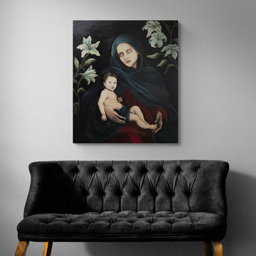 The peasant lady with her child